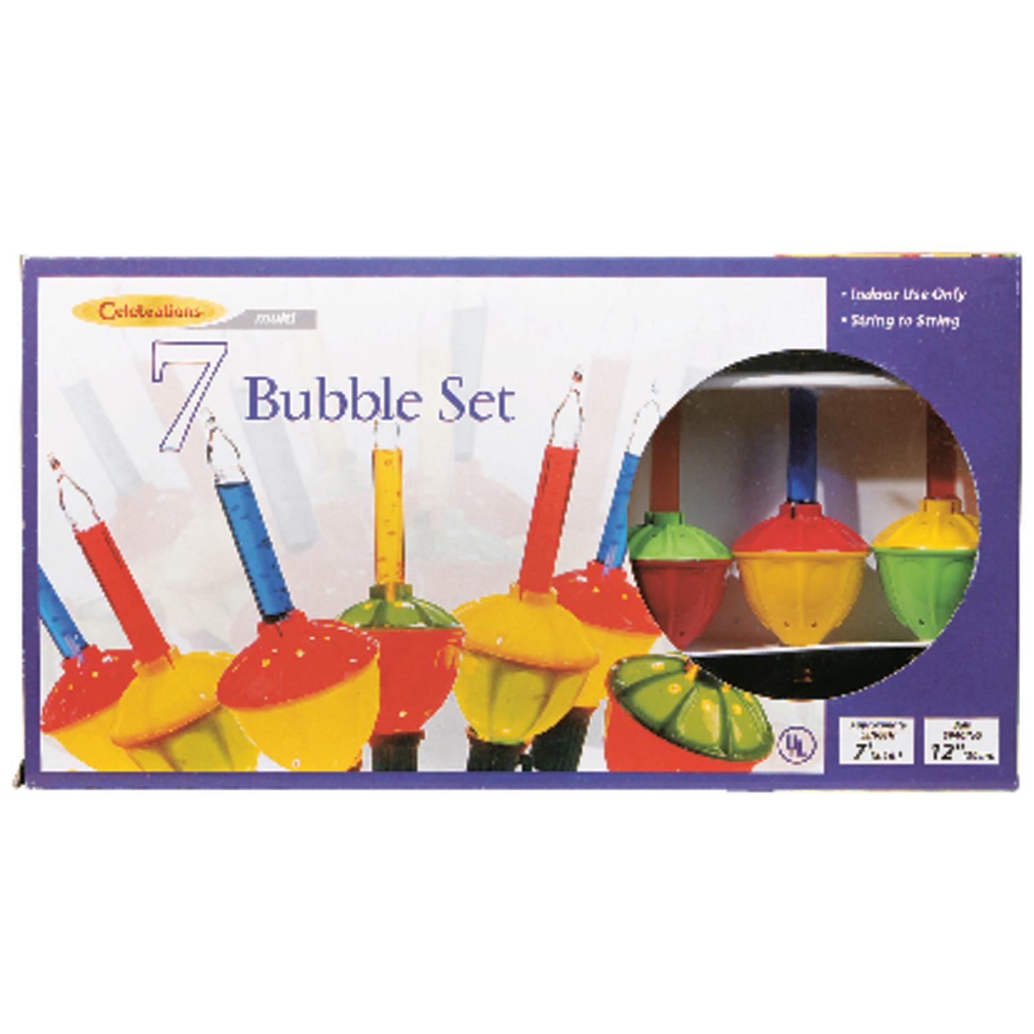 UPC 843518009529 product image for Celebrations C7 Bubble Light Set Multicolored 7 ft. 7 lights | upcitemdb.com