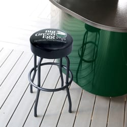 Big Green Egg Gloss Black Vinyl Swivel Barstool