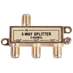 Monster Just Hook It Up 3 Way Coax Splitter 75 ohm 900 MHz 1 pk