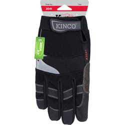 Kinco General Men's Indoor/Outdoor Padded Work Gloves Black M 1 pair