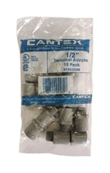 Cantex 1/2 in. D PVC Male Adapter For PVC 15 pk