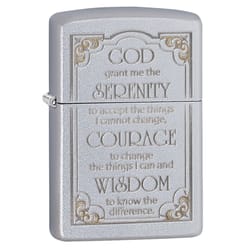 Zippo Silver Serenity Prayer Cigarette Lighter 1 pk