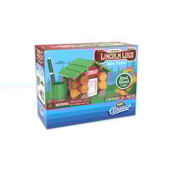 Lincoln Logs Mini Classics Mini Home Building Set Multicolored 25 pc