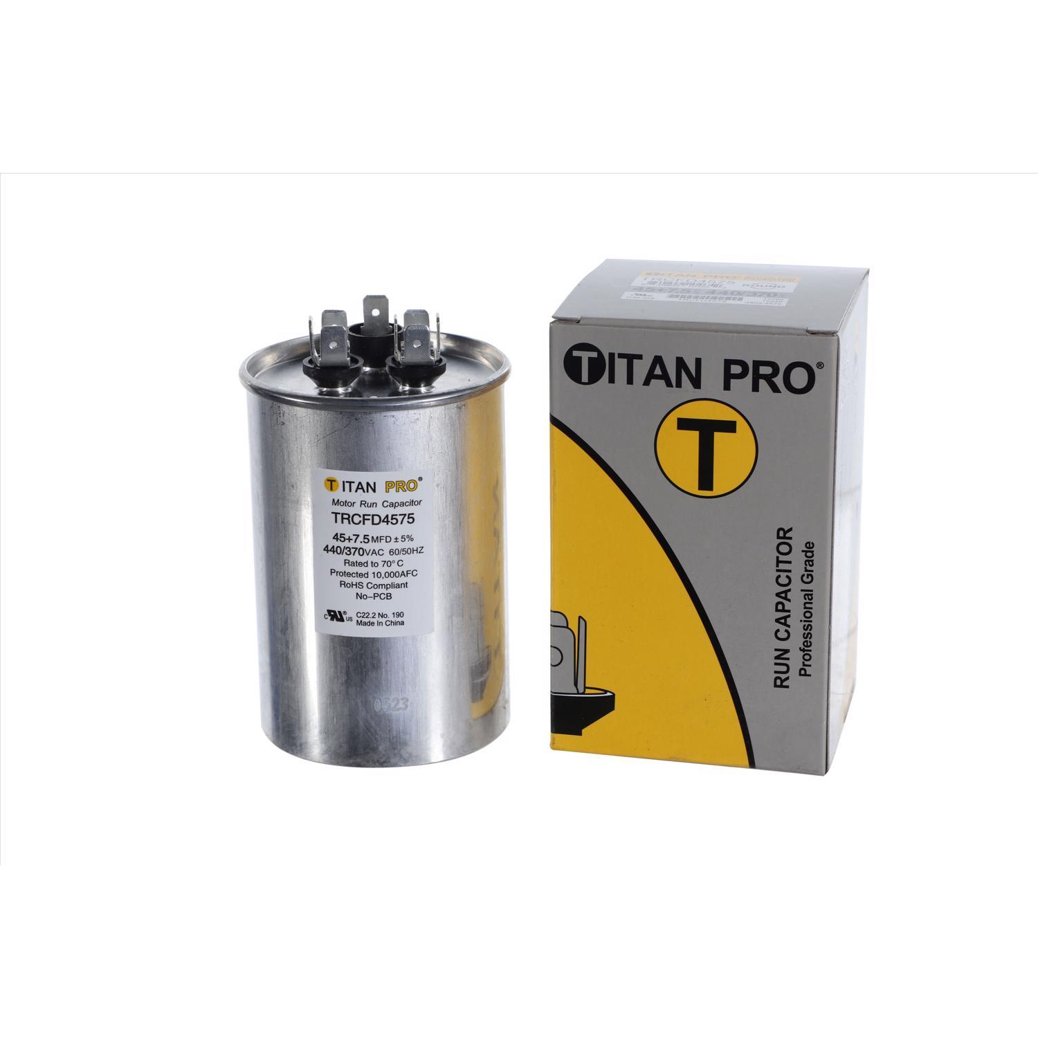●MR.ACE Titan Pro 45+7.5 MFD 440 V Round Run Capacitor Mfr