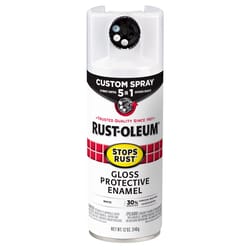 Rust-Oleum Stops Rust Custom Spray 5-in-1 Gloss White Spray Paint 12 oz