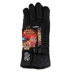 Heat Zone Deluxe One Size Fits All Black Cold Weather Gloves