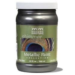 Modern Masters Shimmer Satin Steel Gray Metallic Paint 1 qt