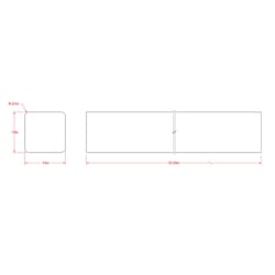 SteelWorks 0.125 in. X 0.12 in. W X 12 in. L Steel Keystock