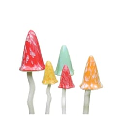 Bosmere Multi-color Ceramic 19 in. Toadstool Wind Chime