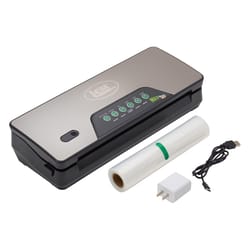 LEM MaxVacGo Black/Silver Food Vacuum Sealer