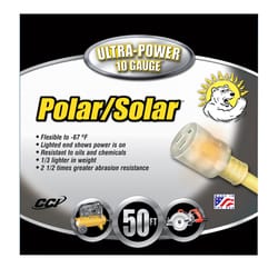 Coleman Cable Ultra-Power Outdoor 50 ft. L Yellow Extension Cord 10/3 SJEOW