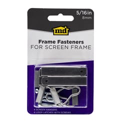 M-D BUILDING PRODUCTS Mill Aluminum Screen Frame Fasteners 8 pk
