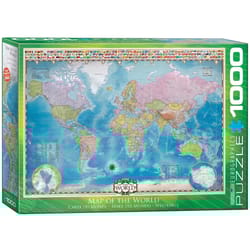 Eurographics Map of the World Jigsaw Puzzles Multicolored 1000 pc