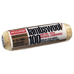 Wooster Lambswool/100 Lambswool 9 in. W X 1-1/4 in. Regular Paint Roller Cover 1 pk