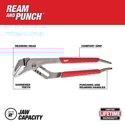 Milwaukee Ream & Punch 10 in. Forged Alloy Steel Straight Jaw Pliers