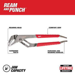 Milwaukee Ream & Punch 10 in. Forged Alloy Steel Straight Jaw Pliers