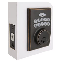 Faultless Aged Bronze Metal Electronic Deadbolt