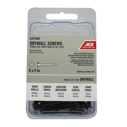 Ace No. 6 wire X 2 in. L Phillips Coarse Drywall Screws 50 pk
