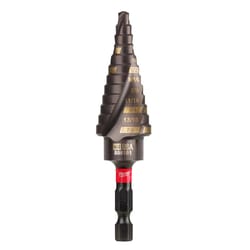 Milwaukee Shockwave 3/16 to 7/8 in. High Speed Steel Impact Step Drill Bit Quick-Change Hex Shank 1