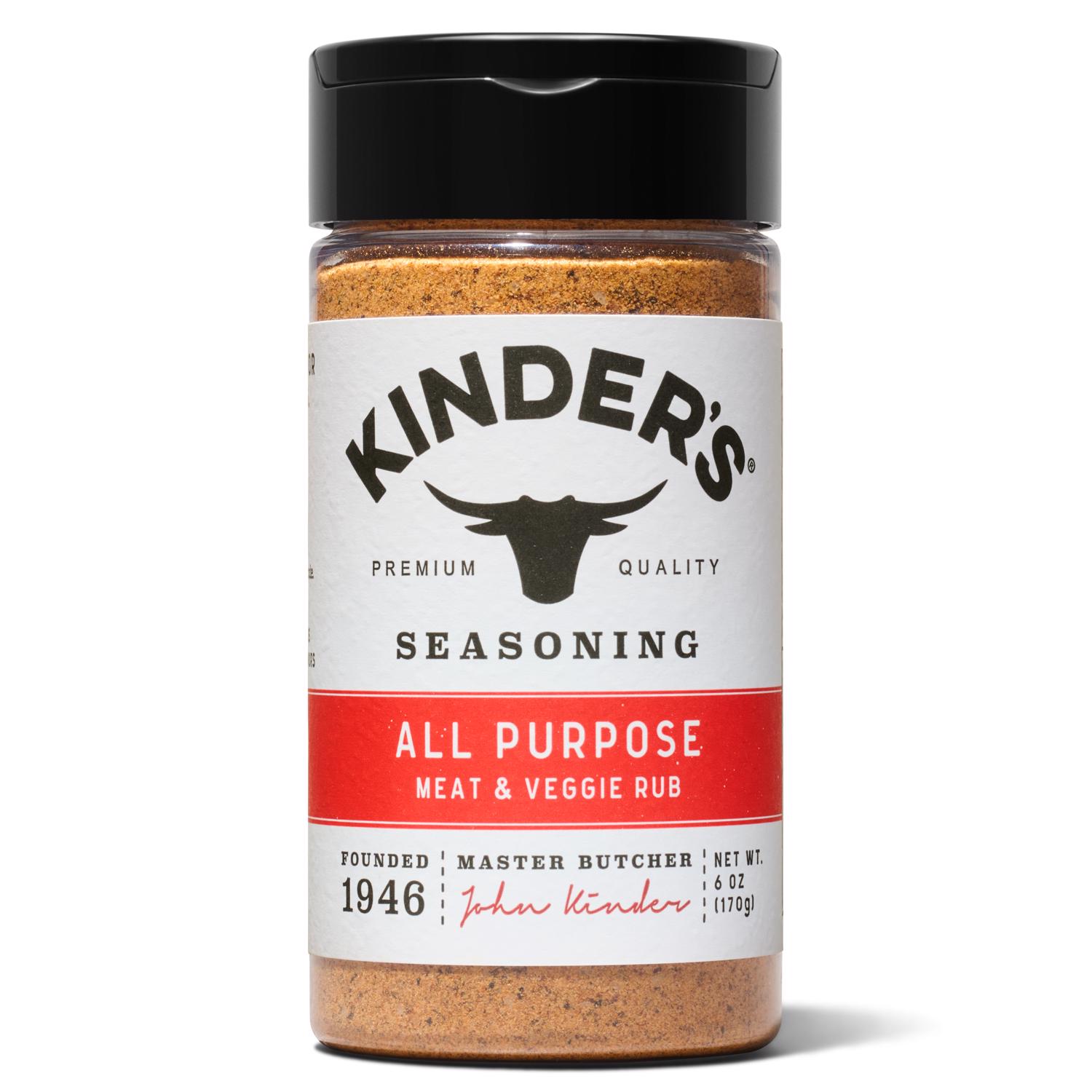 Kinder's Meat/Veggie Rub BBQ Seasoning 6 oz