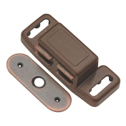 Hickory Hardware 2 in. W X 7/8 in. D Bronze Plastic Cabinet Catch