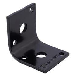 Hampton 1.5 in. H X 1.65 in. W X 1/8 in. D Black Steel Inside/Outside Brace