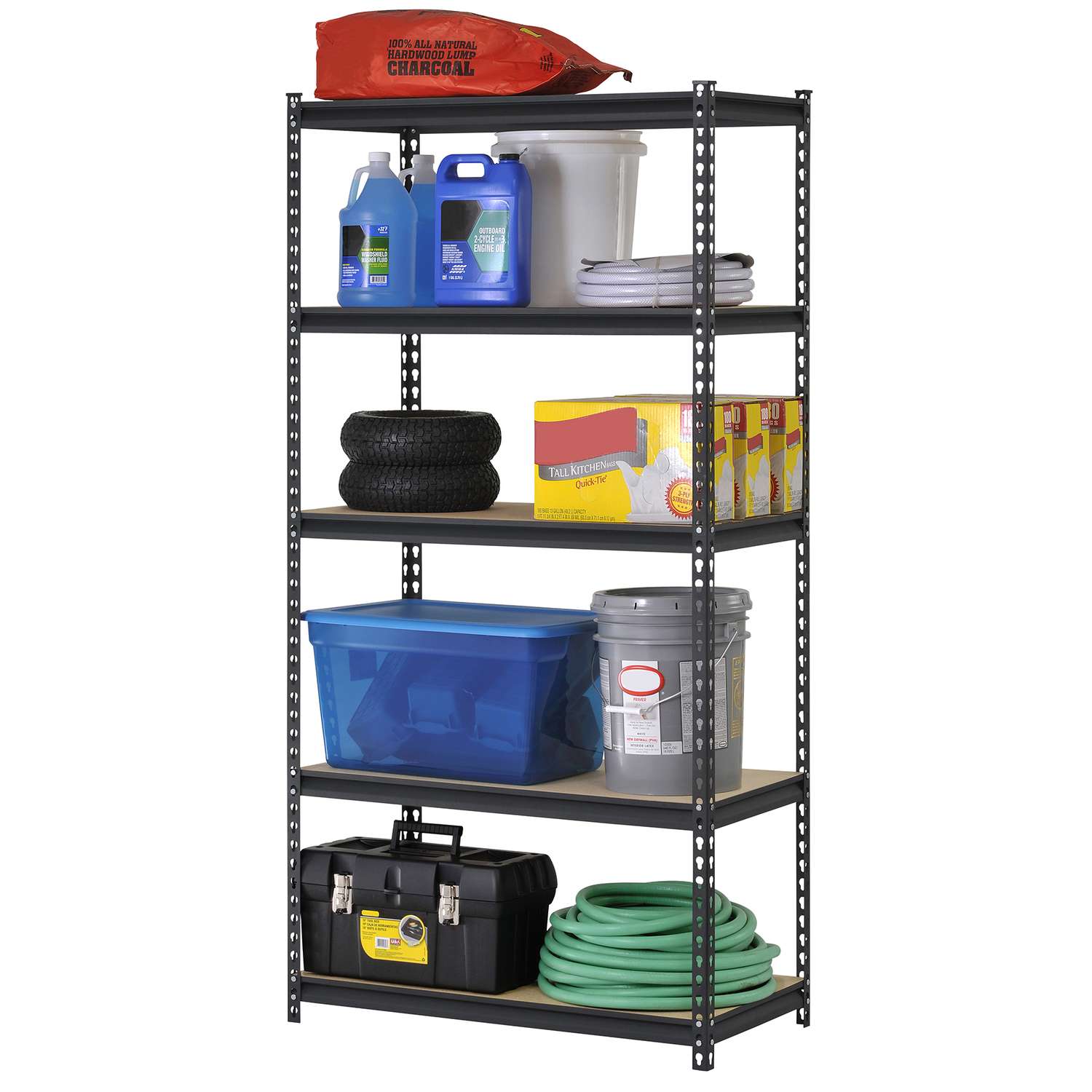 72in 5-Shelf Steel Storage Rack