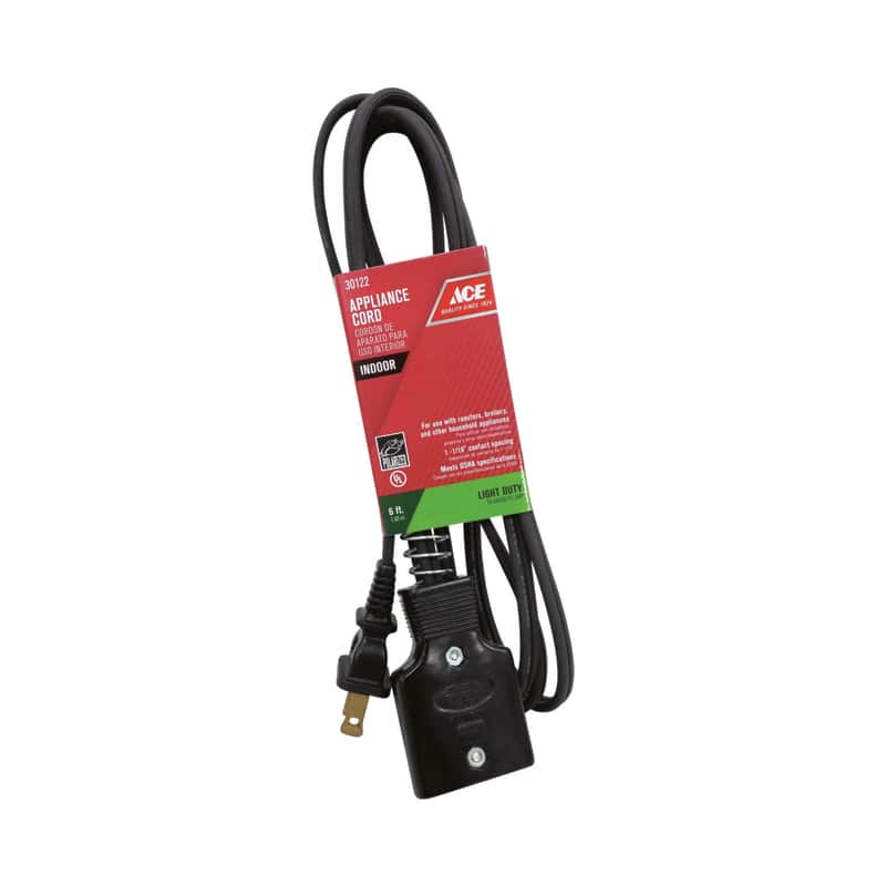 Ace 16/2 HPN 125 V 6 ft. L Appliance Cord Ace Hardware