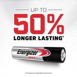 Energizer Max AAA Alkaline Batteries 4 pk Carded