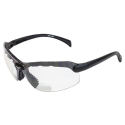 Global Vision C-2 Bifocal Rimless Safety Sunglasses Clear Lens Black Frame 1 pc