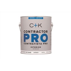 C+K Contractor Pro Eggshell Tint Base Ultra White Base Paint Interior 1 gal