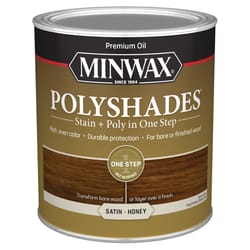 Minwax PolyShades Semi-Transparent Satin Honey Oil-Based Stain/Polyurethane Finish 1 qt