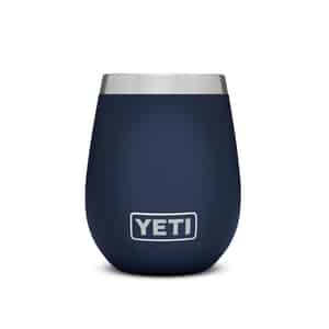 YETI  Rambler  Navy  Stainless Steel  No Sweat  Wine Tumbler  BPA Free 10 oz. 