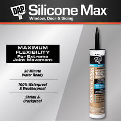 DAP Silicone Max Black Silicone All Purpose Sealant 10.1 oz