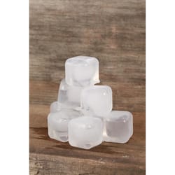Kikkerland Clear Plastic Reusable Ice Cubes