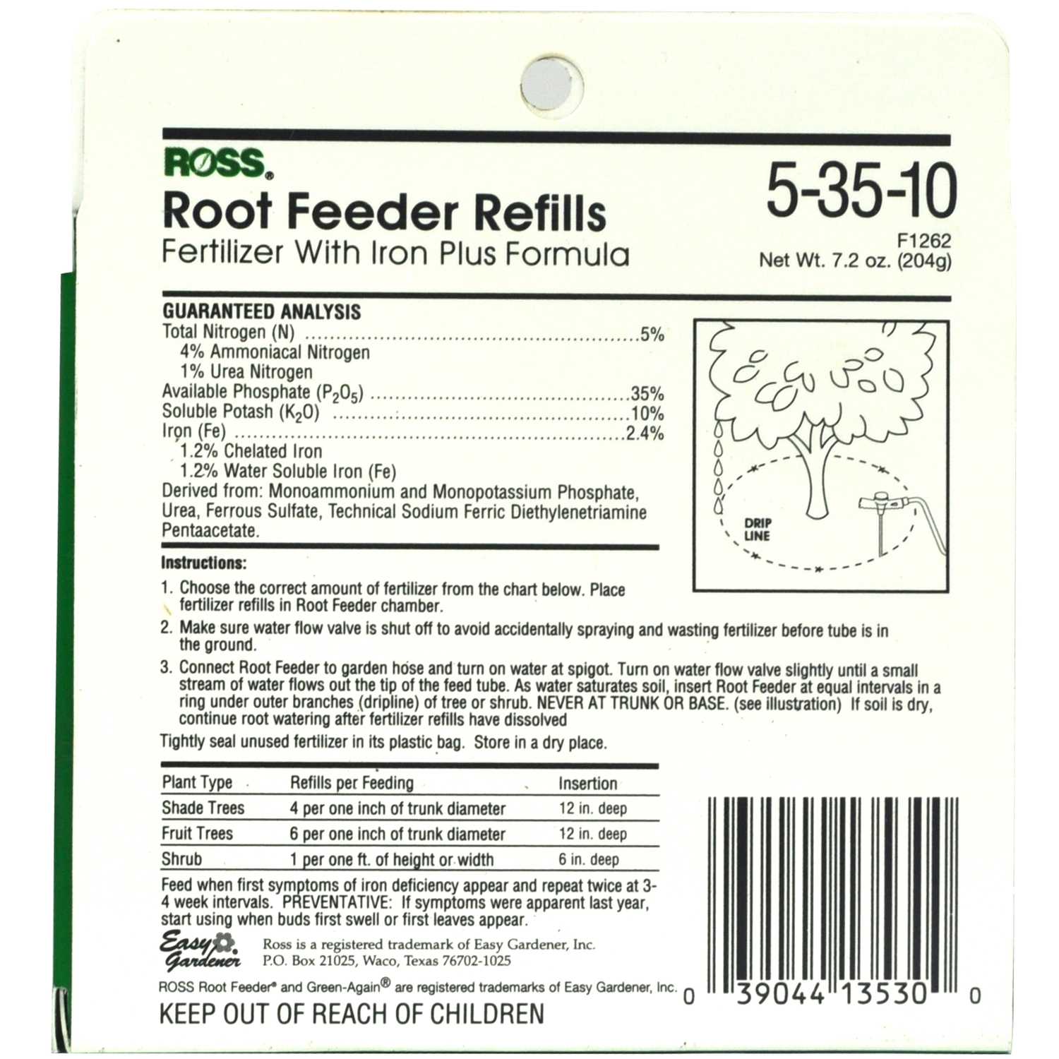 Ross Green Again Cartridge Organic Root Feeder Refills 7 2 Oz