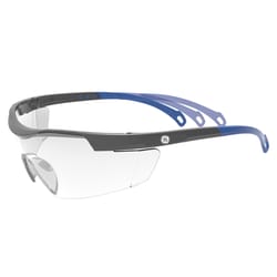 General Electric 01 Series Anti-Fog Impact-Resistant Safety Glasses Clear Lens Blue Frame 1 pk