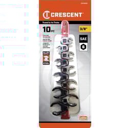Crescent SAE Crowfoot Wrench Set 10 pc