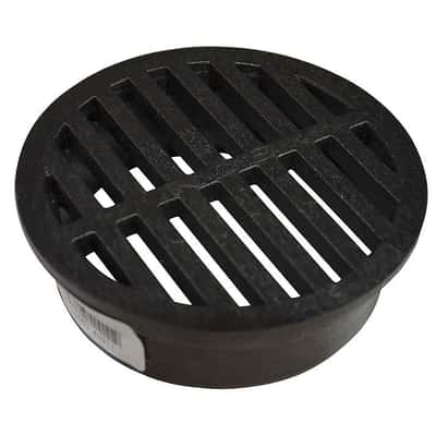 Nds 4 In Black Round Polyolefin Drain Grate Ace Hardware