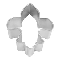 R&M International Corp International Corp 2 in. L Mini Fleur De Lis Cookie Cutter Silver 1 pc