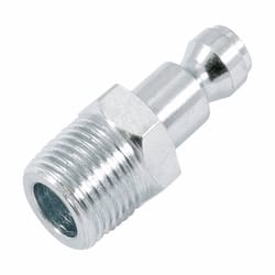 Forney Steel Air Plug 3/8 in. Male X 1/4 in. 1 pc