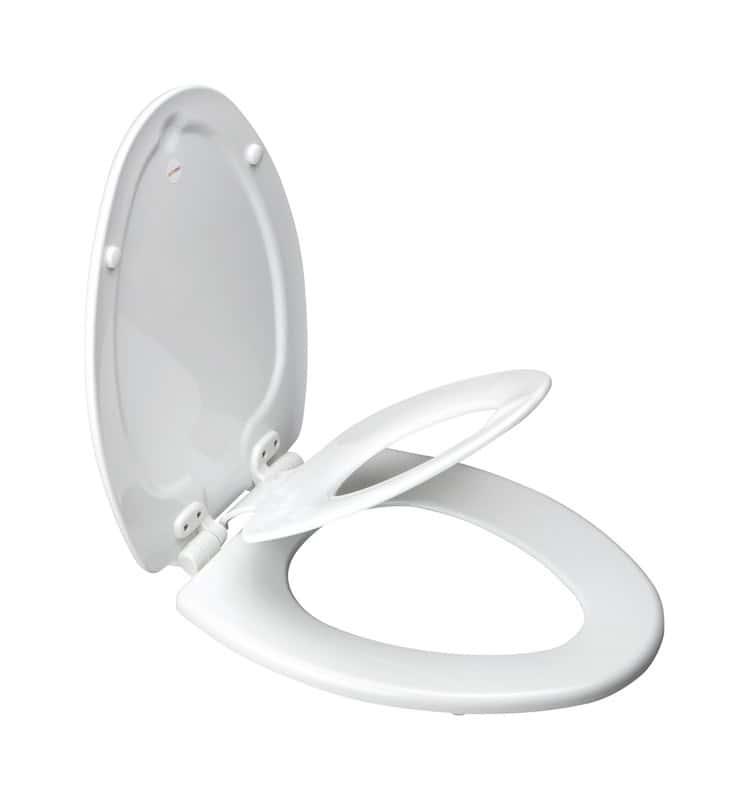 Bemis Slow Close Elongated White Molded Wood Toilet Seat Ace Hardware