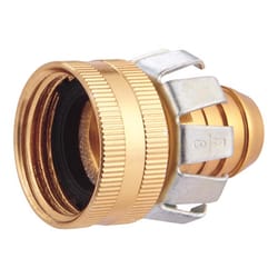  Twinkle Star Garden Hose Quick Connect Water Hose Fitting, 3/4  Inches Brass Female and Male Connector (2 Set) : Patio, Lawn & Garden