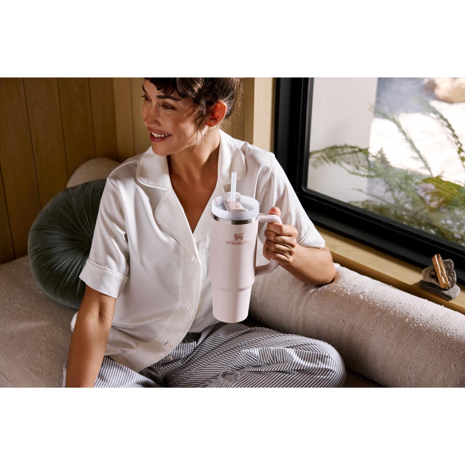 Stanley The Quencher H2.0 FlowState 30 oz Rose Quartz BPA Free Double-wall Vacuum Insulated Tumbler MISSING STRAW