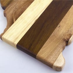 Totally Bamboo Rock & Branch 11 in. L X 14.25 in. W X 0.6 in. Wood Serving & Cutting Board