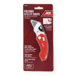Ace Lockback Utility Knife Red 1 pk
