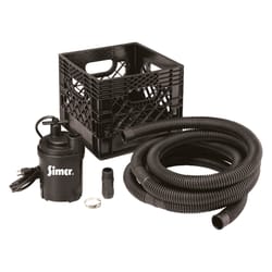 Flotec Stow and Flo 1/4 HP 2200 gph Thermoplastic Switchless Switch Bottom AC Utility Pump Kit