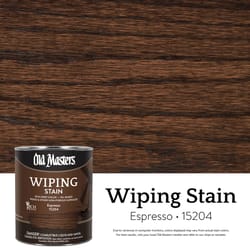 Old Masters Semi-Transparent Espresso Oil-Based Wiping Stain 1 qt