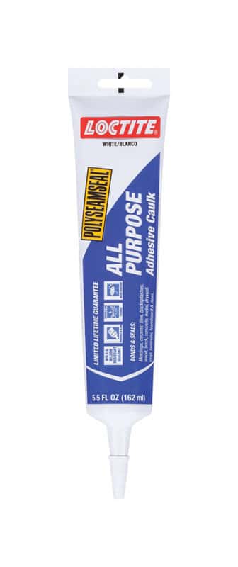 Loctite Polyseamseal White Acrylic Latex Adhesive Caulk 5 5 Oz Ace Hardware