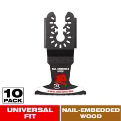Diablo 2-1/2 in. W Bi-Metal Curve Contact Edge Oscillating Blade Nail-Embedded Wood 10 pk